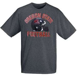   Beavers Charcoal Youth Football Helmet T shirt: Sports & Outdoors