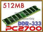 512MB PC2700 DDR333 SS Desktop Computer Memory RAM Apple MAC PC Dell 