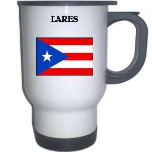  Puerto Rico   LARES White Stainless Steel Mug 