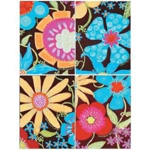  Flowers and Fudge 16 High 12 Wide Set of 4 Wall Art 