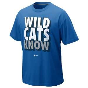   : Kentucky Wildcats Royal Nike Nike Knows T Shirt: Sports & Outdoors