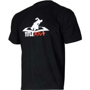  TITLE MMA Beatdown Logo Mens Tee: Sports & Outdoors