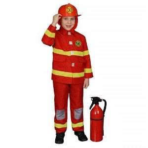  Fire Fighter (red) Boy Toddler Fireman Costume Size 2T 