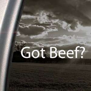  Got Beef? Decal Cows 3OH!3 Farmer Window Sticker 