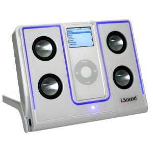  DreamGear i.Sound 4x Glow Foldable Speaker System for iPod 
