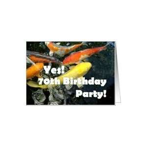  70th Birthday Party   Goldfish Card: Toys & Games