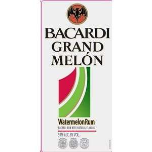  Bacardi Rum Grand Melon 1 Liter: Grocery & Gourmet Food