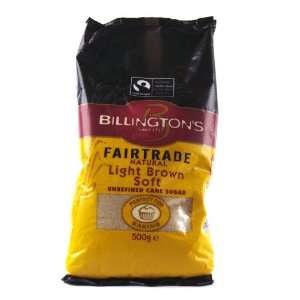 Billingtons Fairtrade Light Brown Sugar 500g:  Grocery 