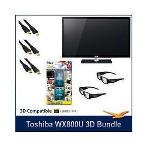 Toshiba 55WX800U 240Hz HD LED 3DTV with Net TV With 2 3D 