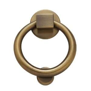   0195050 Satin Brass and Black Ring Door Knocker 0195: Home Improvement
