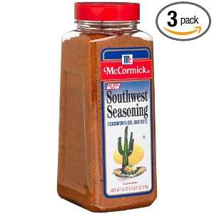McCormick Southwestern Seasoning, 18 Ounce Plastic Bottle (Pack of 3 