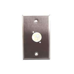  1 Opening Wall Plate, Great for Chassis Mount Audio Jacks 