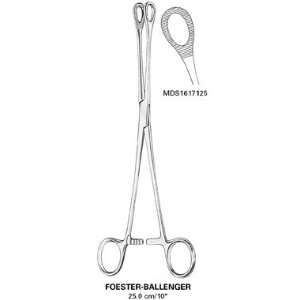   Forceps, Foerster Ballenger   Curved, Smooth, 10 inch , 25 cm   1 ea