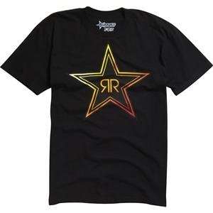  Fox Racing Rockstar Fades T Shirt   X Large/Black 
