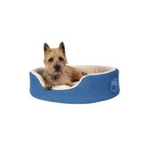  Denim Oval Dog Bed Small: Pet Supplies