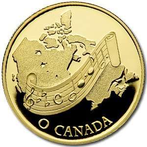  1981 1/2oz Gold Canadian $100 Proof   National Anthem O 
