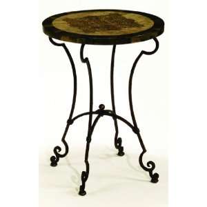  Round Accent Table by Hammary   Textured antique bronze 