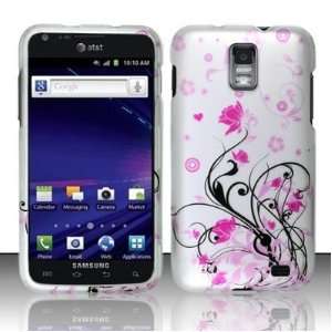  Rubberized Pink Vines Design Snap on Protector Shell Case 