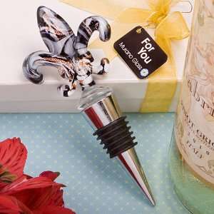 Murano Collection Fleur De Lis Wine Bottle Stopper F2142 