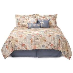  Palm Island Home Coral Reef 7−pc. Queen Bed Set MULTI 