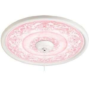  Camelot Manor Rose 24 Wide White 4 in. Opening Medallion 