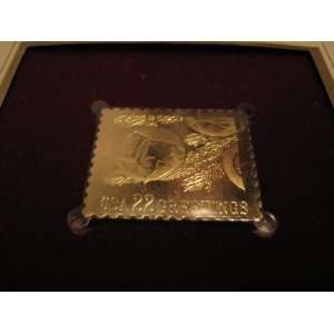 22k Gold Stamp Replica: First Day of Issue, Haliday, CA, Oct. 23 1987 