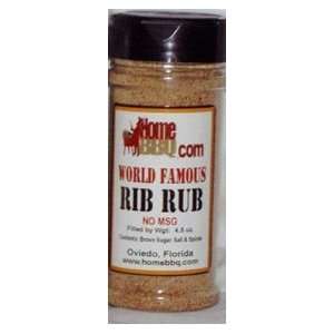 HomeBBQ   World Famous Rib Rub   5.5oz   2 Bottles:  
