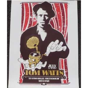  Tom Waits Concert Poster by Steuso