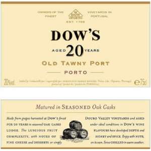  Dows 20 Year Old Tawny Porto NV 750ml Grocery 
