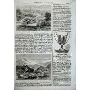  1862 Washoe Silver America DevilS Gate Gold Hill Mount 