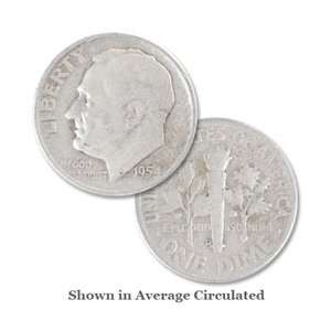  1954 D U.S. Roosevelt Silver Dime 