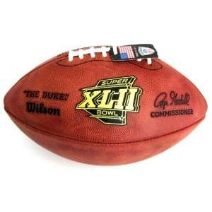   Bowl 42 XLII Leather Game Football Giants Patriots