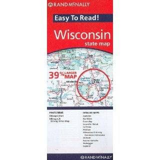 Rand McNally Easy to Read Wisconsin State Map by Rand McNally and 