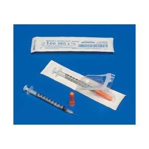  SYRINGE, 1CC INSULIN REGULAR LUER TIP   500 each Health 