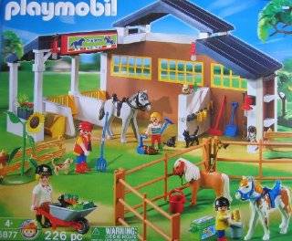  Playmobil Horse Stable Playset w 226 Pieces (2008 