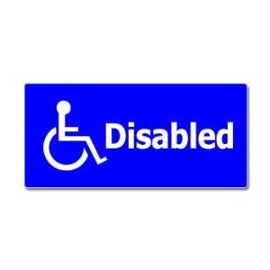  Handicapped Disabled   Window Bumper Sticker: Automotive