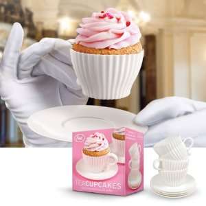 Fred & Friends Teacup Shaped Cupcake Molds (Set of 4)  