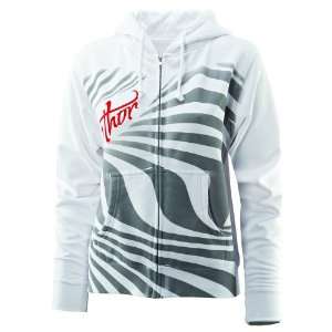  THOR BLOSSOM WOMENS ZIP UP HOODY WHITE LARGE Automotive