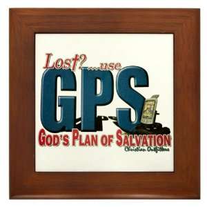  Framed Tile Lost Use GPS Gods Plan of Salvation 