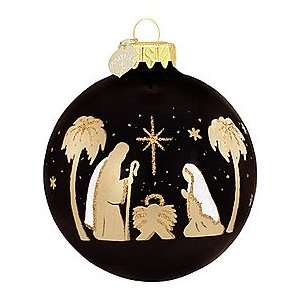  Ebony Holy Family Ornament