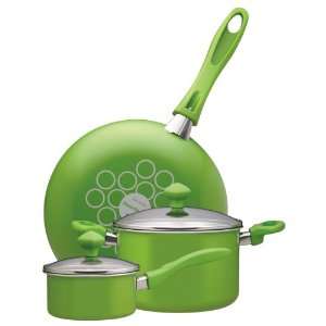  SilverStone2 East Main 5 Piece Cookware Set, Kiwi Kitchen 