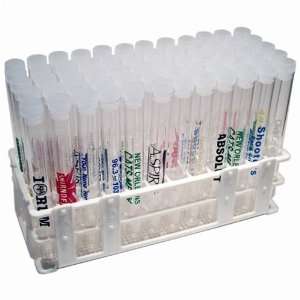  Custom Printed Plastic Test Tube Set: 60 Test Tubes, 60 Caps 