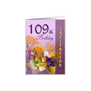  Invitation 109th Birthday Party Greeting Card Card: Toys 