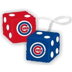  BSS   Chicago Cubs MLB 3 Car Fuzzy Dice Everything Else