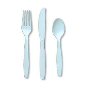  Heavy Duty Plastic Forks, Pastel Blue: Health & Personal 