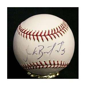 Yuniesky Betancourt Autographed Baseball   Autographed Baseballs 