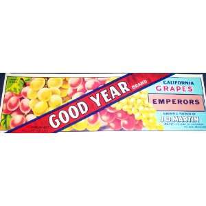  Yumm! Good Year Grapes Crate Label, 1920s: Everything Else