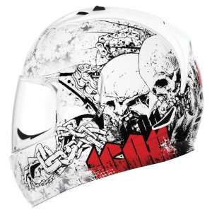 Icon Alliance Full Face Motorcycle Helmet White Torrent Extra Small XS 