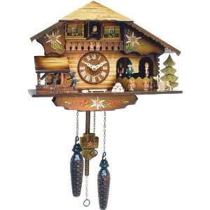   German Cuckoo Clock   Musical Dancers and Waterwheel: Home & Kitchen