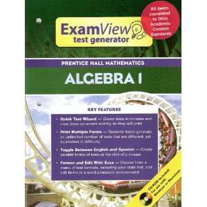 Examview Test Generator (Algebra 1) (9780131255258): Staff